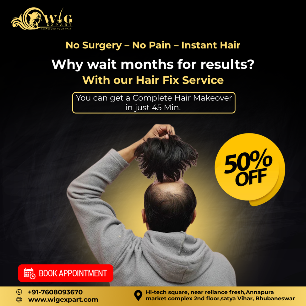 No Surgery – No Pain – Instant Hair